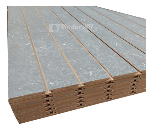 Imagen 4 de 6 de Practiwall Piedra Marchina - Panel Ranurado 18mm 1,83x2,75