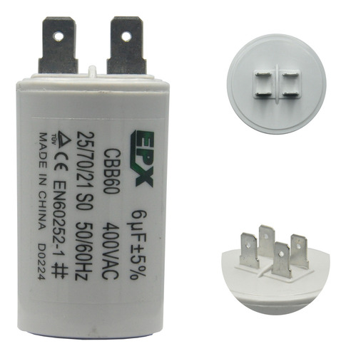 Capacitor Permanente 6uf 400v Epx (c/terminal)