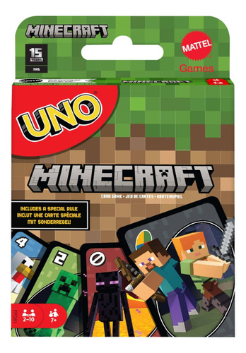 Uno Minecraft Juego De Cartas Divertido Niños