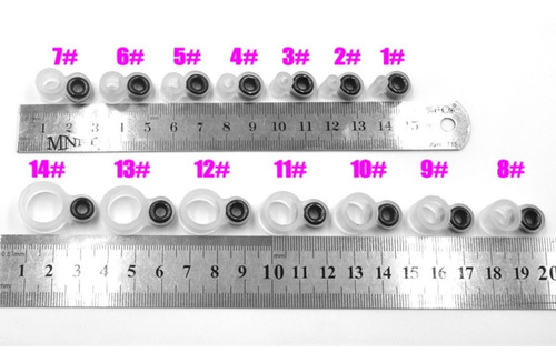 Imagen 2 de 6 de Pasa Hilo Anillos Reparación Cañas X 14 Uni Caja#11 P-84