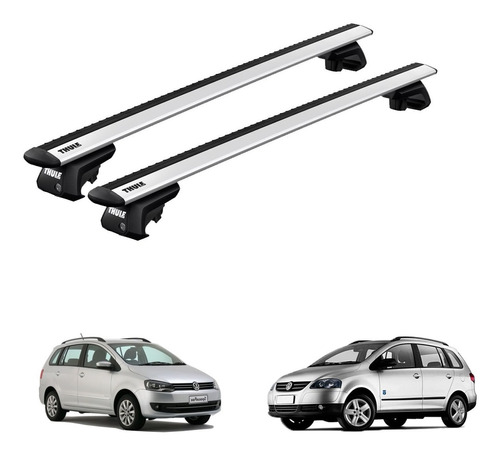 Rack Bagageiro Teto Vw Spacefox Wagon 06 Em Diante Evo Thule