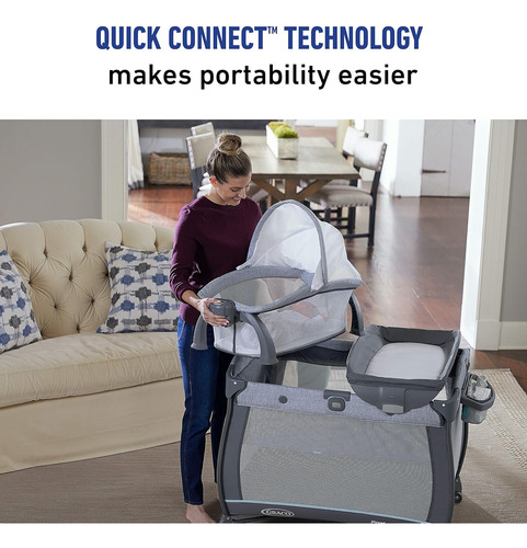 Parque Infantil Para Moisés Portátil Graco Pack 'n Play Quic