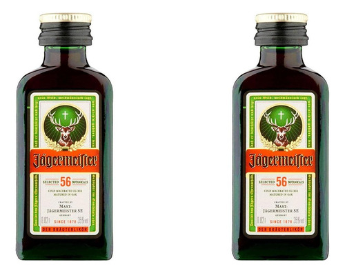 Pack De 2 Licor Jagermeister Mini 20 Ml