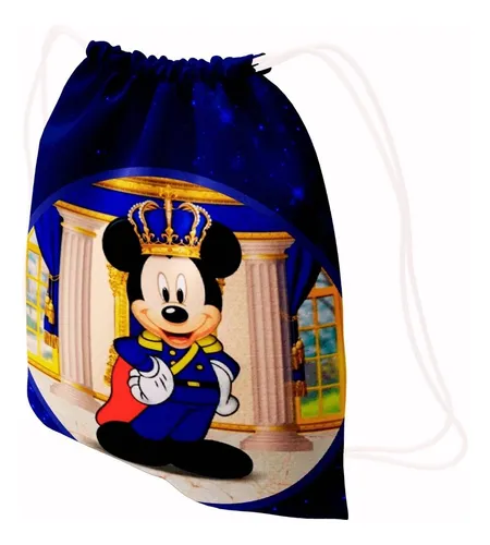 comprar 35 Mochila Saco Personalizada Lembrancinha Mickey Realeza