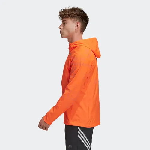 Campera Reflectante Own The Run Naranja adidas