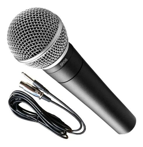 Microfono Dinamico De Mano Hugel Sn58h Cardioide + Cable