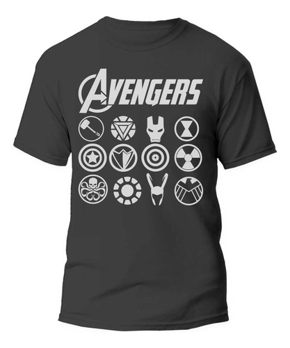 Remera Superheroes Avengers Logos