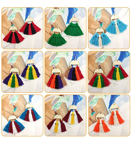 Kit De Fabricación De Aretes De Macramé De Madera De ...