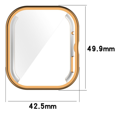 Compatible Funda Electrochapada De Tpu Para Redmi Watch 4,