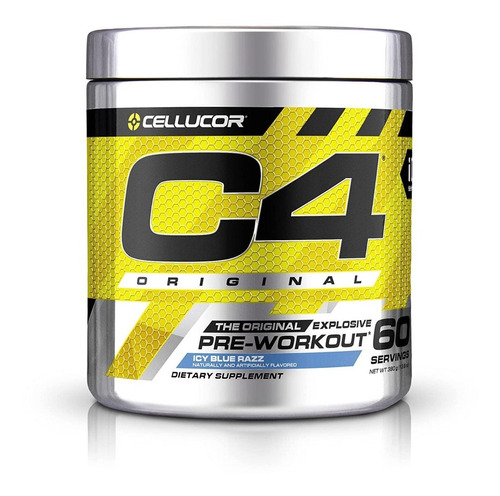 Suplemento en polvo Cellucor  C4 Original aminoácido sabor icy blue razz en pote de 390g