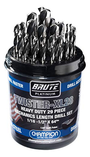 Juego Brocas Hss Twister-xl28 1/16-1/2puLG X 64ths, 29