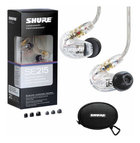 Shure Se215 Clear (transp.) Auricular Intraural Profesional
