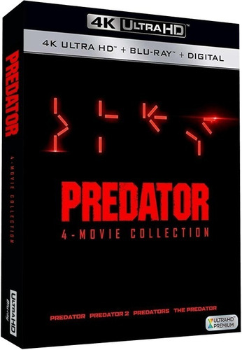 Colección Predator 1-4 Bluray 4k Uhd 25gb