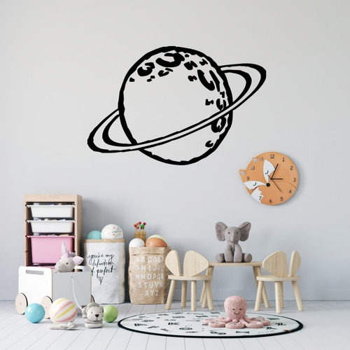 Vinilos Decorativos Para Recamara Niños Planeta Saturno