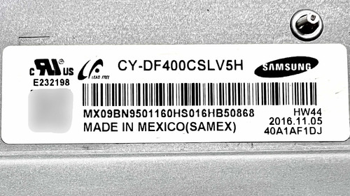 Tarjeta Madre Main Samsung Un40j6200 Un40j6200af Bn41-02245a (Usado)