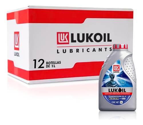Aceite De Transmisión Api Gl-4 Sae 80w-90 Lukoil 12 Litros
