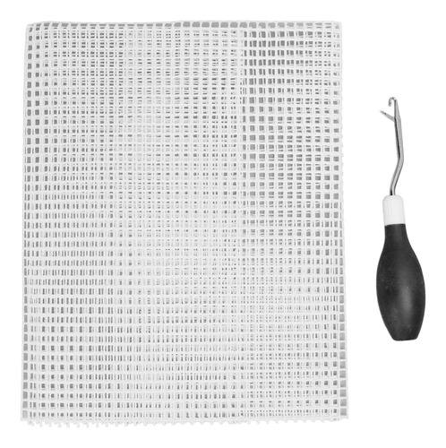 Kit De Ganchillo Con Ganchillo Y Malla Para Enganchar Alfomb
