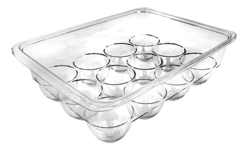 Organizador Heladera Porta Huevos Huevera Acrilico 12 Huevos