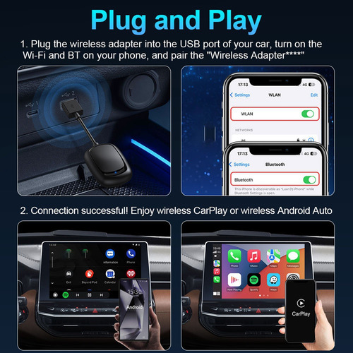 Adaptador Sem Fio Carplay Android Auto Para Carplay Ai B-fs