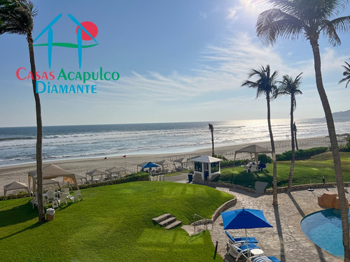 Cad Torre Uno 213. ¡frente Al Mar! Departamento En Playa Diamante Con Acceso Directo A La Playa