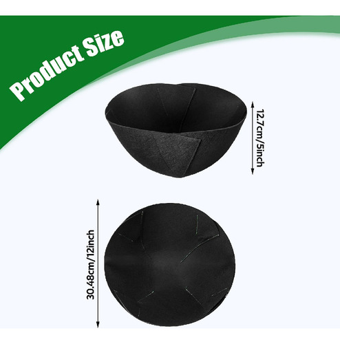 2x Forros Para Cestas De Jardinera Diámetro 12 Pulgadas