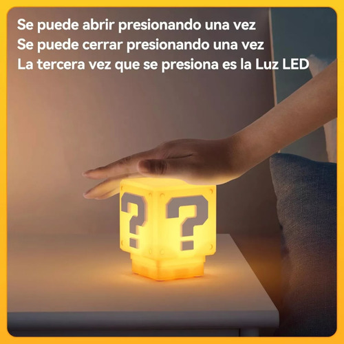 Lampara Led O Veladora Super Bross De Luz Cálida Y Sonido