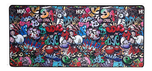 Mousepad Gamer Xl Antideslizante Zuoya Grafiti 900x400x3mm