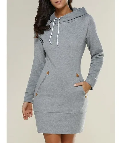 Vestido sudadera con capucha sales