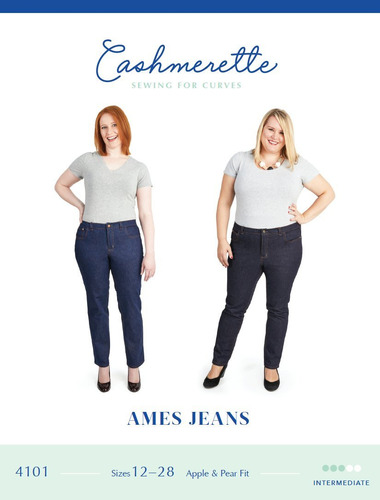Patron Costura Jeans Ame Cashmerette: Talla 12-28