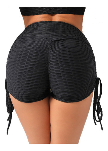 Lycra Corta Short Levanta Cola Push Up Deportivo Texturizado