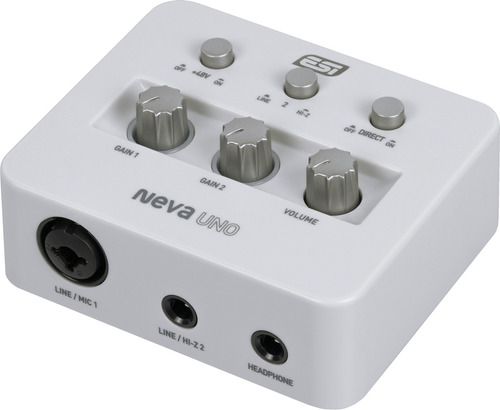 Placa De Audio Esi Nevauno 24bits 192khz Usb 3.1 Phantom 2x2 Color Blanco