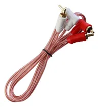 Comprar Cable Rca Transparente 2 Canales Audio 2 Conectores 90° 1,8m