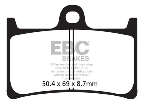 Pastilla Freno Ebc Fa252hh Yamaha Mt-09 Tracer 900 15-18 F