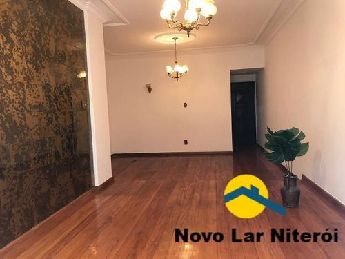 Imagem 7 de 15 de Apartamento De 3 Quartos E 2 Vagas Na Segunda Quadra Da Praia De Icaraí. - 494