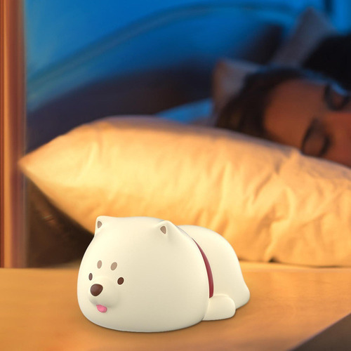 Linda Lámpara De Cachorro Luz Nocturna Para Niños Led Usb