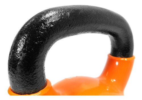 Imagen 4 de 9 de Pesa Rusa O Kettlebell De Hierro Fundido Recubierta 16 Kg