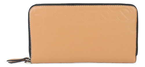 Billetera Cloe 7binp22025 Color Marrón Claro De Material Vegano Apariencia Piel - 11cm X 20cm X 2cm