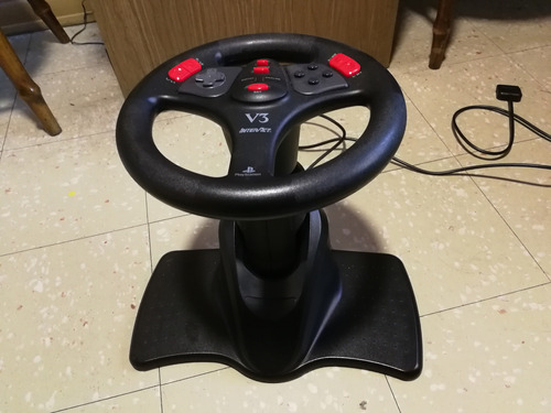 V3 Racing Wheel Para Playstation 1 Y 2