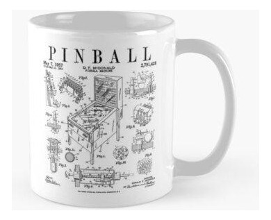 Taza Pinball Arcade Gaming Machine Vintage Gamer Impresión D