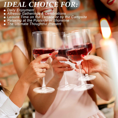Copos De Vinho Inquebráveis De 16 Oz - Inquebráveis, Reut...
