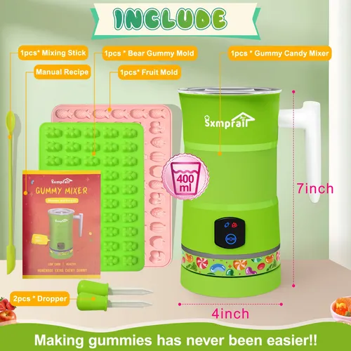 Gummy Candy Maker Sxmprail Levo Con 1 Molde Para Gomitas, Co