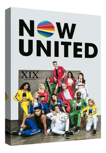 Cuadro Decorativo Canvas Moderno Now United Poster Color Now United Poster 2 Armazón Natural