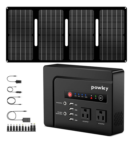 Kit De Panel Solar Portátil De 40 W Con Batería De 146 Wh