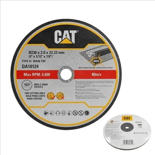 Disco Cat Corte Metal 230x2mm Eje De 7/8 Kit 5pzas Fubral