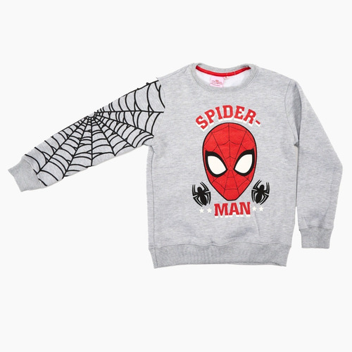 Buzo Frizado Spiderman Hombre Araña Marvel Niño