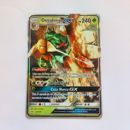 Decidueye Gx 12/149 Pokemon Sun & Moon Tcg