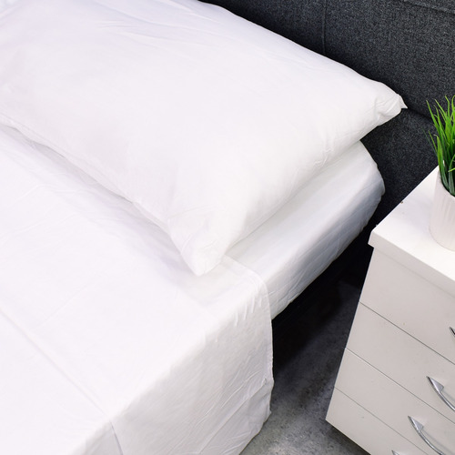 Imagen 1 de 3 de Juego Sabanas Queen Size 600h Hotelera Piel Durazno