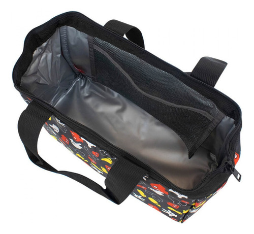 Bolsa Mochila Térmica Mickey Mouse Licenciado 34 Cm Cor Preto