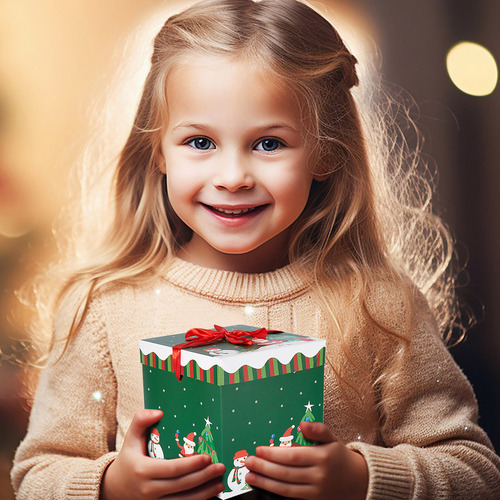 D Caja De Regalo De Decoración Navideña Caja De Regalo Caja