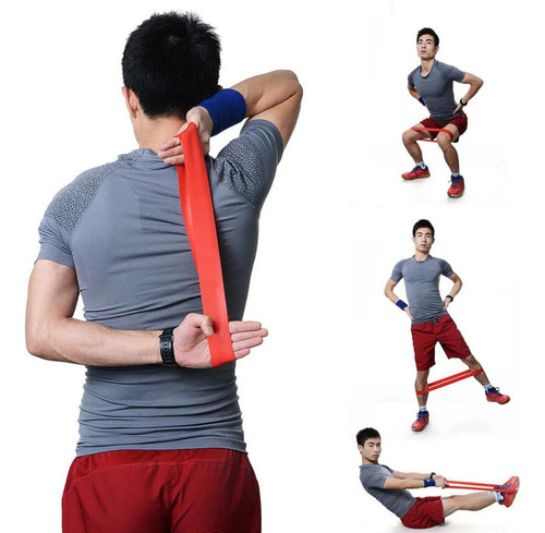Kit De Faixas Elásticas De Resistência Para Exercícios Cor Colorido